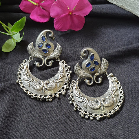 Silver look alike earrings - Label Aarti Chauhan