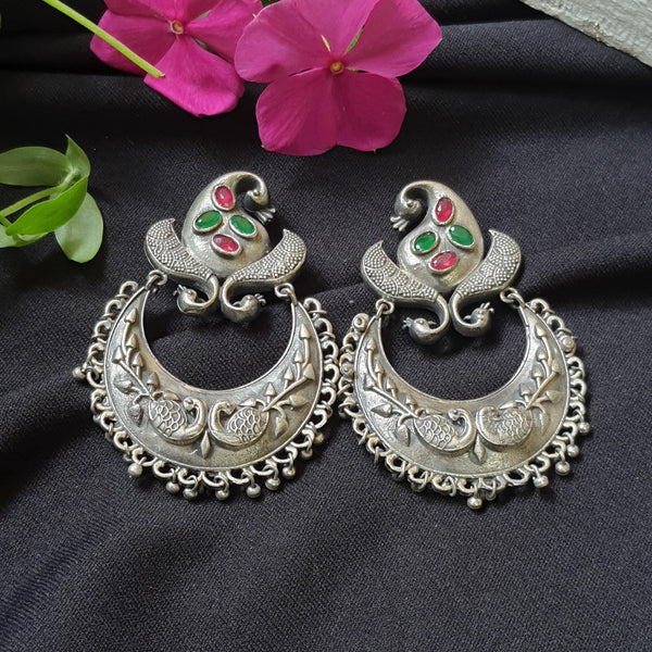 Silver look alike earrings - Label Aarti Chauhan