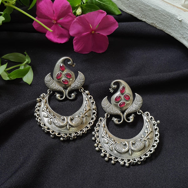 Silver look alike earrings - Label Aarti Chauhan