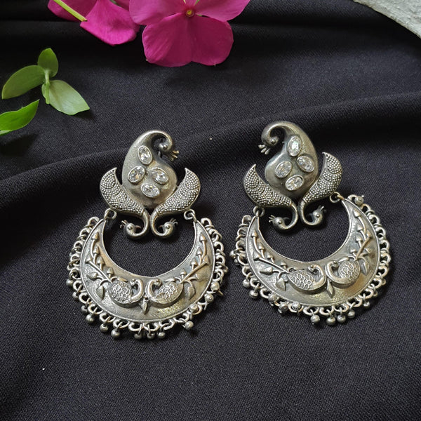 Silver look alike earrings - Label Aarti Chauhan